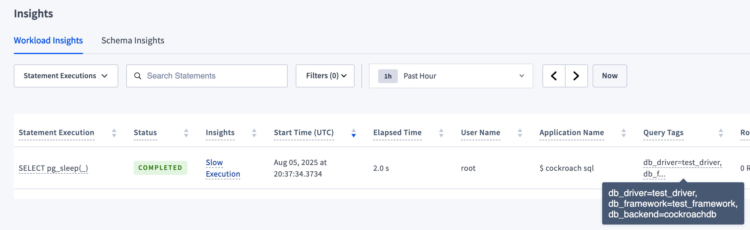 Query tags