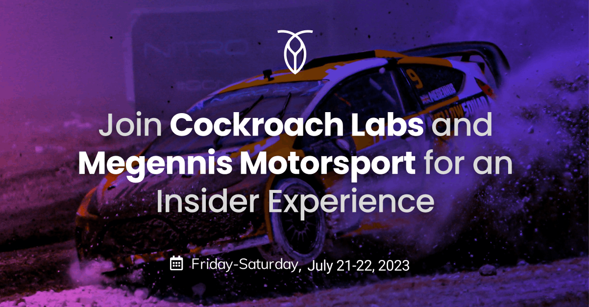 Register now to join Cockroach Labs on the track! image