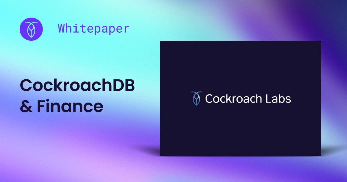 CockroachDB & Finance