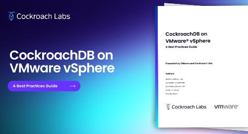 CockroachDB on VMware vSphere