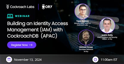 Building an Identity Access Management (IAM) with CockroachDB