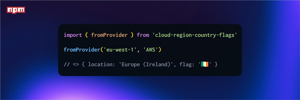 Converting cloud provider regions into country flags