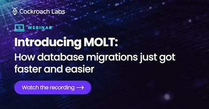 Introducing MOLT: How database migrations just got faster and easier