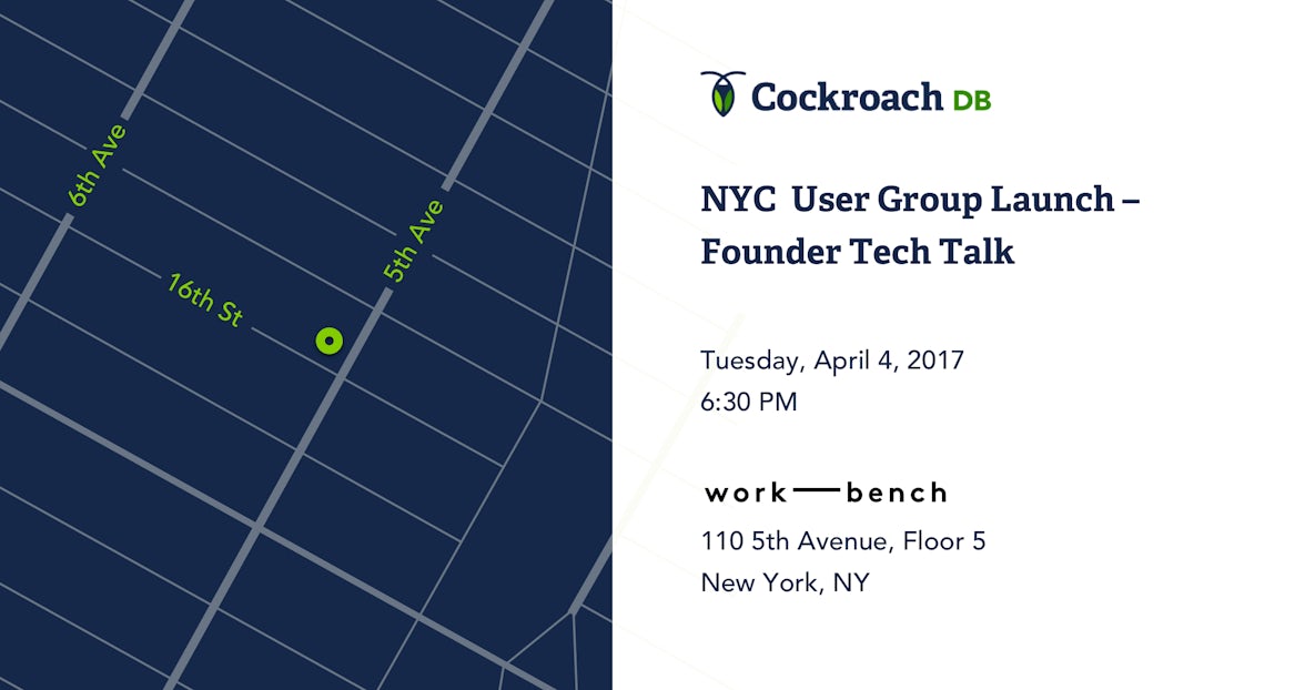 Announcing the first CockroachDB User Groups in NYC and SF